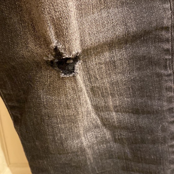 American eagle distressed black jeans slim fit size 32/32 brand new - Picture 3 of 5